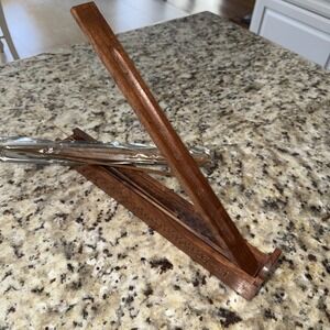 Handmade Coffin Box Incense Stick‎ Burner Holder Carved Wooden  12" 4340